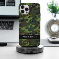 Green Camouflage Pattern, Your name, Personalise