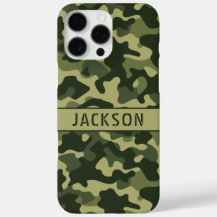 Green Camouflage Personalised iPhone 16 Pro Max Case