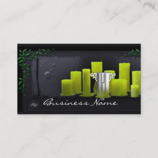 Green Candles Business Card