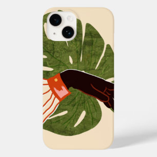 Green Canvas, Red Accent Case-Mate iPhone 14 Case