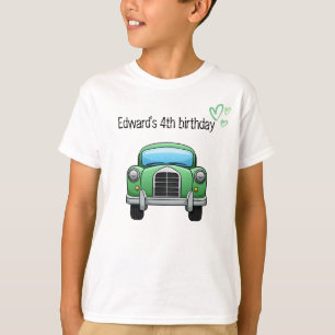 Green car and customizable text T-Shirt