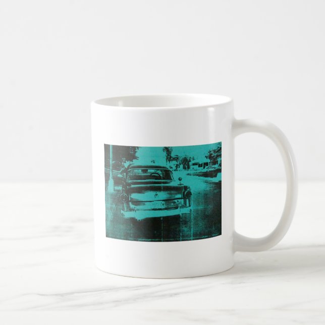 Green car coffee mug (Right)