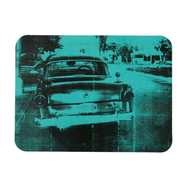 Green car magnet (Horizontal)
