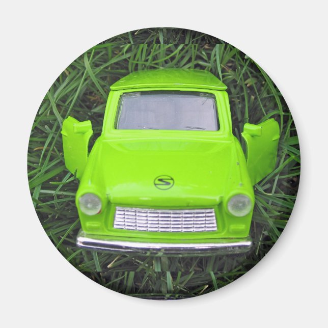 Green Car Magnet (Front)
