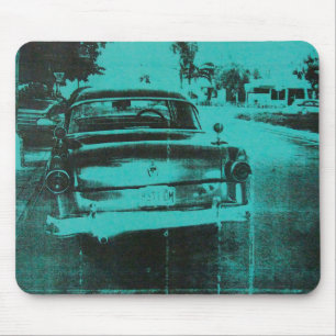 Green car mouse mat