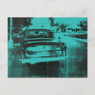 Green car postcard