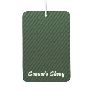 Green Carbon Fiber Style Car Air Freshener
