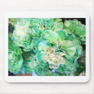 Green Carnation Mouse Mat
