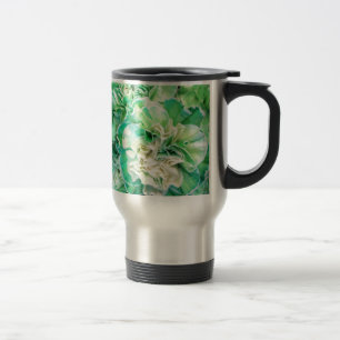 Green Carnation Travel Mug