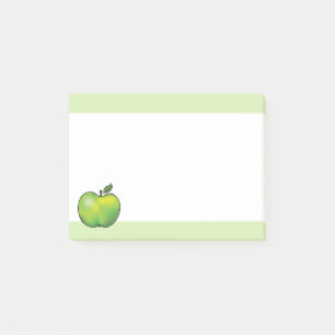 Green Cartoon Apple Fruit Illustration Post-it Notes