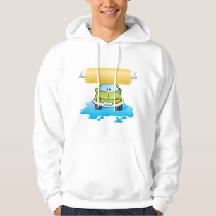 Green Cartoon Car Wash Happy Little Car Hoodie