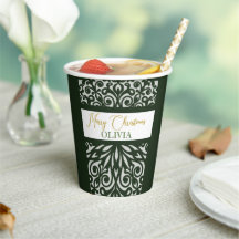 Green Carved Christmas Ornaments