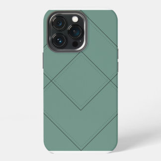 Green Case with Geometric Design