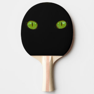 Green Cat Eyes - Ping Pong Paddle