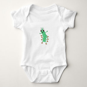 Green Caterpillar Baby Bodysuit