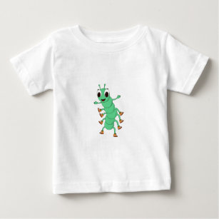 Green Caterpillar Baby T-Shirt