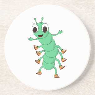 Green Caterpillar Coaster