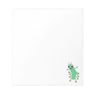Green Caterpillar Custom  Notepad
