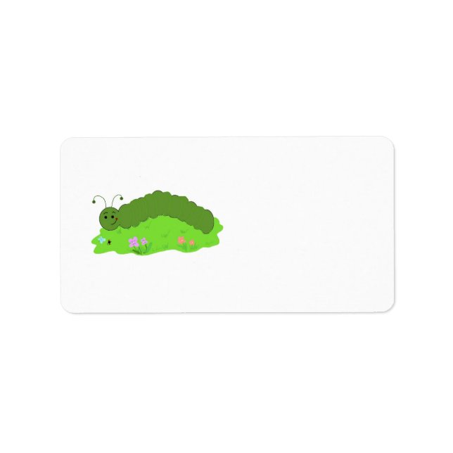 Green Caterpillar Label (Front)