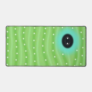 Green Caterpillar Pattern Gallery Wrap Wall Canvas Desk Mat