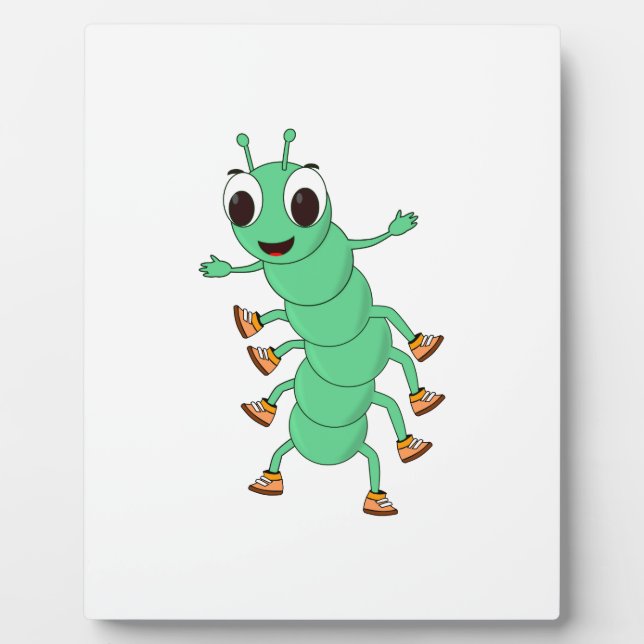Green Caterpillar Plaque (Front)