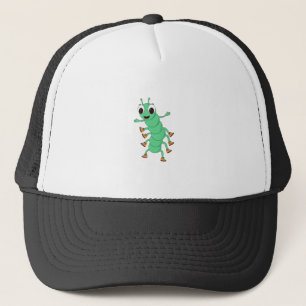 Green Caterpillar Trucker Hat