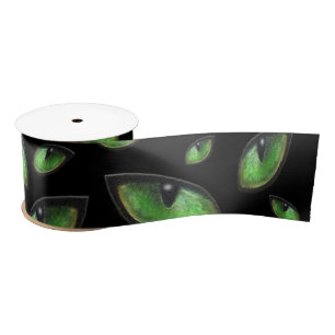 Green Cats Eyes, Satin Ribbon