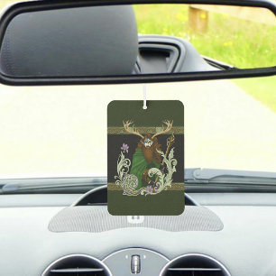 Green Celtic Antlers Man  Car Air Freshener