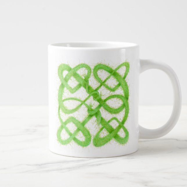 GREEN CELTIC KNOT Big Mug (Right)