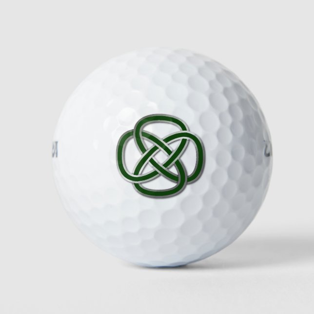 Green Celtic Knot Golf Balls (Front)