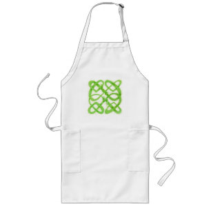 GREEN CELTIC KNOT Long Apron