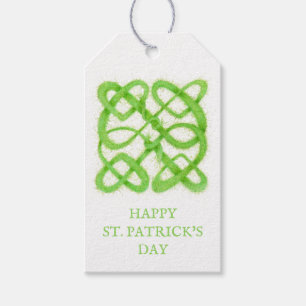 GREEN CELTIC KNOT St. Patrick's Day Gift Tags