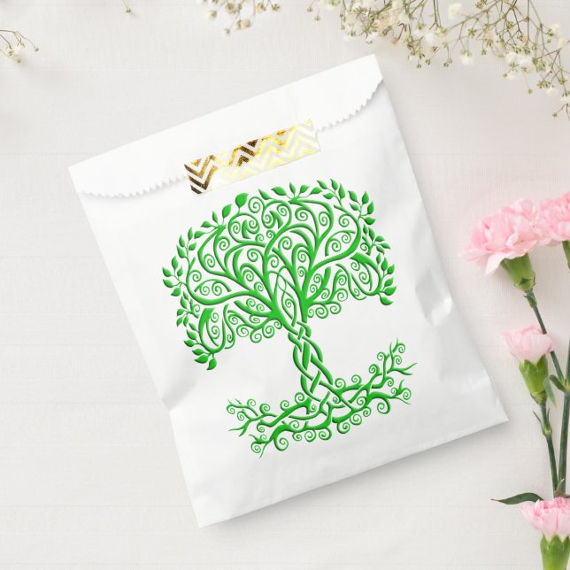 Green Celtic Tree Of Life Favour Bags (Sealed)