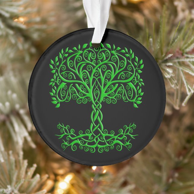 Green Celtic Tree Of Life Ornament (Tree)