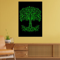 Green Celtic Tree Of Life