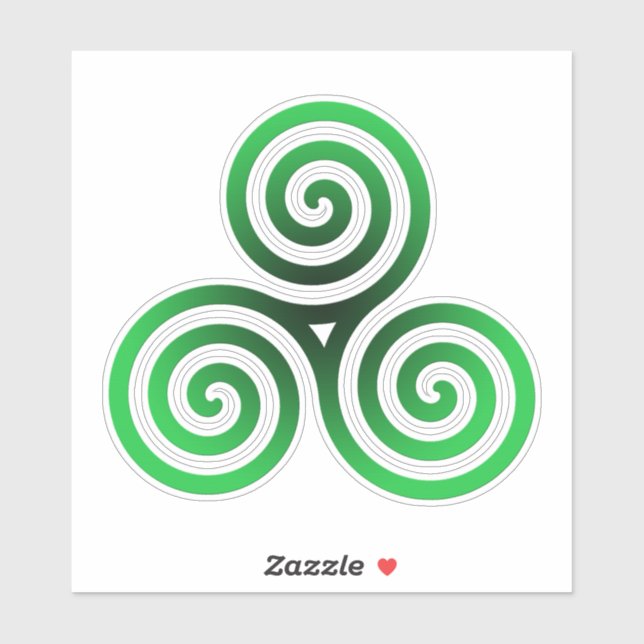 Green Celtic Triskele (Sheet)