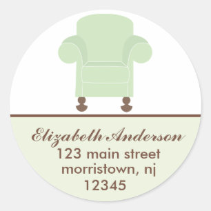 Green Chair Address Labels