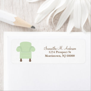 Green Chair Return Address Labels