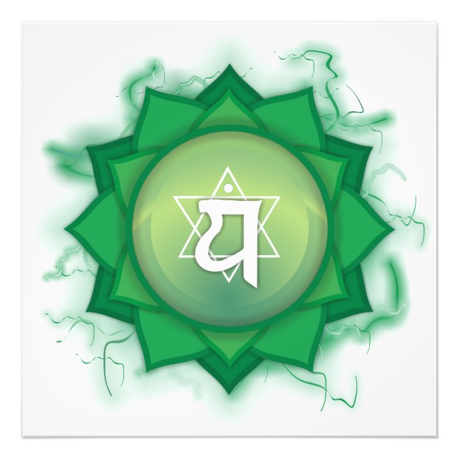 Green chakra energy photo print (Front)