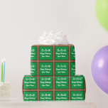 Green chalkboard math teacher Birthday Wrapping Paper<br><div class="desc">Green chalkboard math teacher Birthday Wrapping Paper. Funny design with mathematics equation. Personalise with your own name and numbers. Also fun for kids.</div>