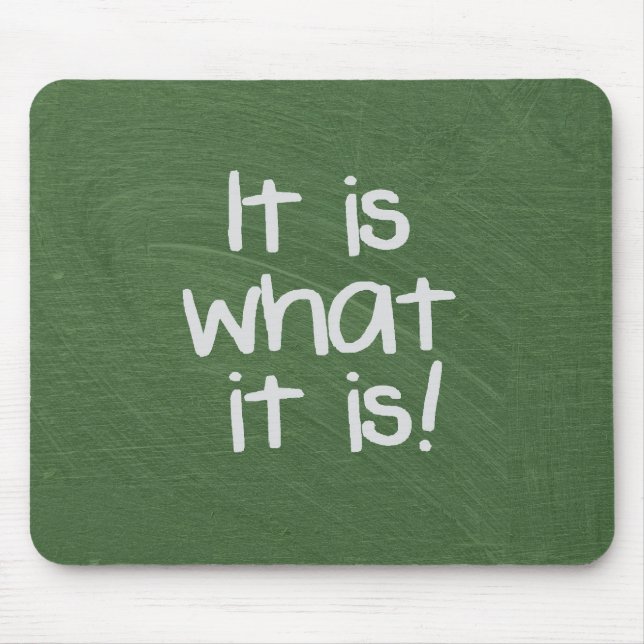 green chalkboard mouse mat (Front)