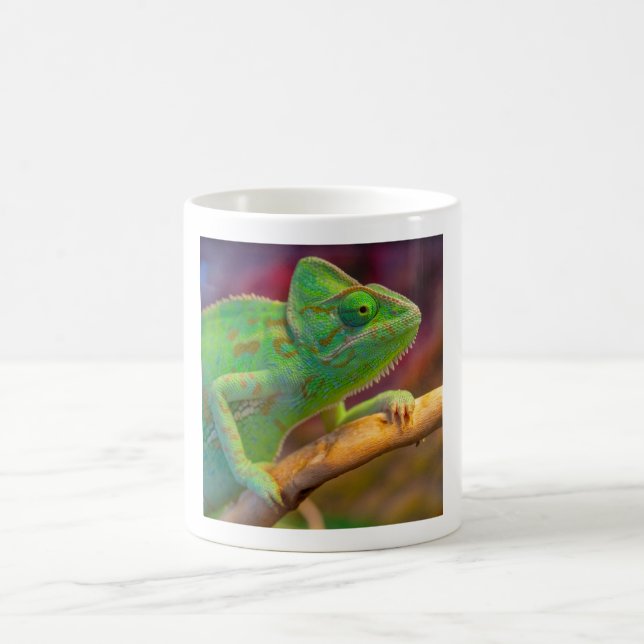 Green Chameleon Coffee Mug (Center)