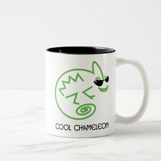 Green Chameleon Mug (Right)