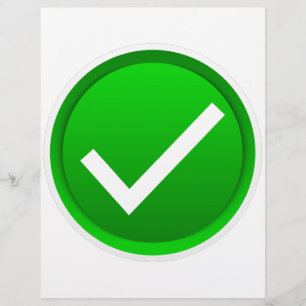 Green Check Mark Symbol Flyer