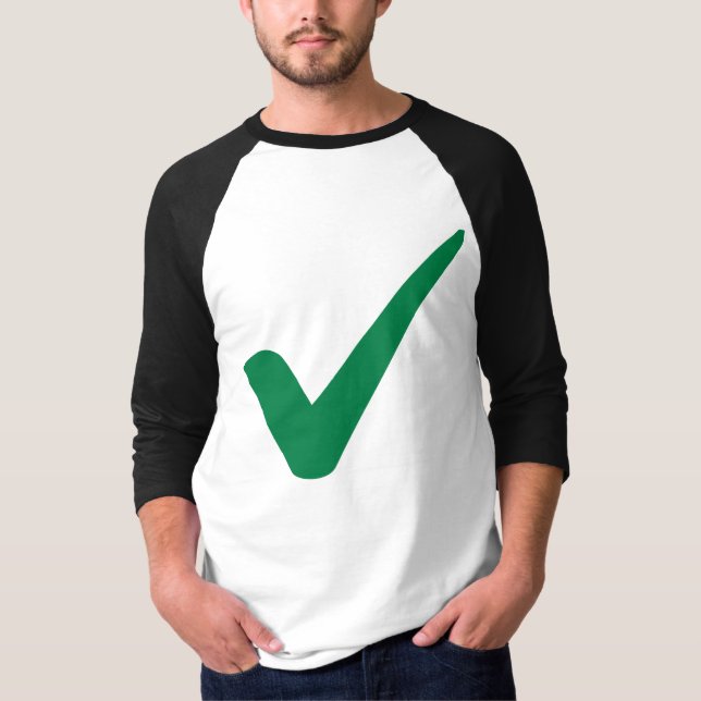 Green check mark T-Shirt (Front)