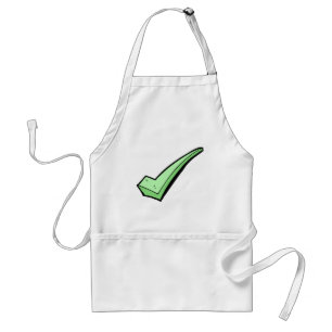 Green Check Mark Tick Symbol Standard Apron