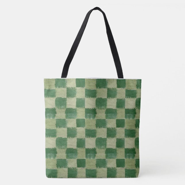 Green Checkerboard Bag (Front)