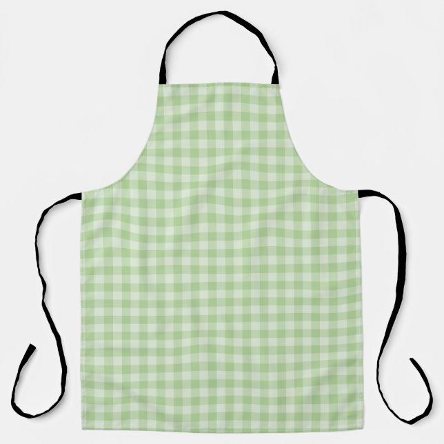 Green Checkerboard Pattern Apron (Front)