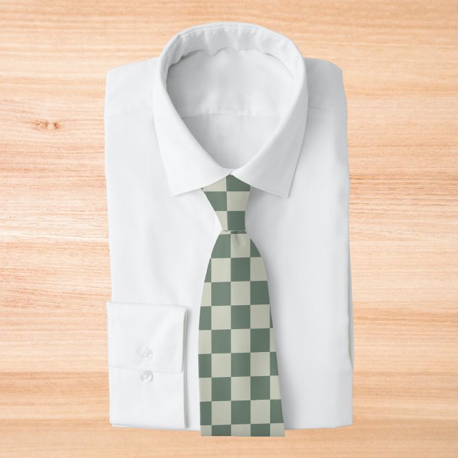 Green Checkerboard Tie (Creator Uploaded)