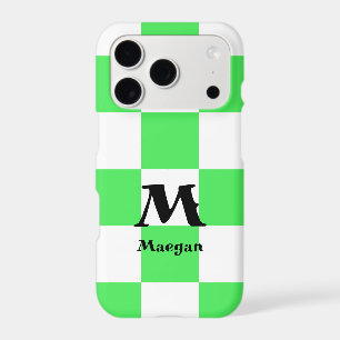 Green Checkered Pattern Background